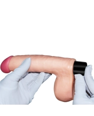 Realistic Vibrator with scrotum (21 cm) Softee 8