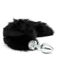 Butt plug SMALL with black tail (unisex) - Rimba