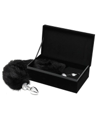 Butt plug SMALL with black tail (unisex) - Rimba