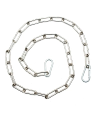 Catena  (1 m.) - saldata con 2 carabine ganci