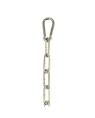 Chain  (1 m.) - Welded with 2 carabine hooks