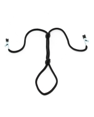 Nipple clamps with penis & testicle cord - Rimba