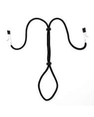 Brustklammern mit Penis & Hodensack Schnur - Rimba