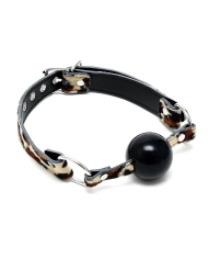 Bâillon Boule en silicone Ø 4.4 cm Léopard - Rimba
