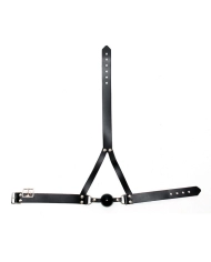 BDSM Kopfgeschirr mit Ball Gag Ø 4.4 cm - Rimba