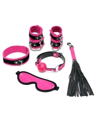 BDSM Kit débutant rose (6-pièces) - Rimba