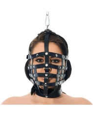 BDSM Muzzle mask with hanging ring on top - Rimba