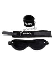 Soft BDSM set SLAVE Black (3 pieces) - Rimba
