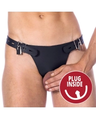 Cintura di castità per maschi con plug anale - Rimba