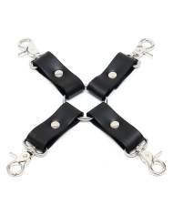 Leather BDSM hogtie - Rimba