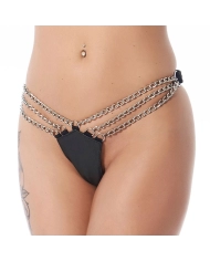 Leder G-String mit 3 Ketten – Rimba