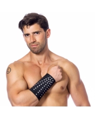 Bracciale BDSM di cuoio con rivetti (uomo) – Rimba