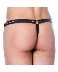 Leder-Herrenslip (Geöffnet) – Rimba