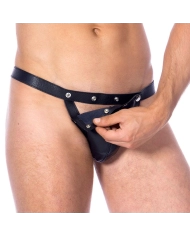 Jockstrap di cuoio con sacchetto staccabile – Rimba