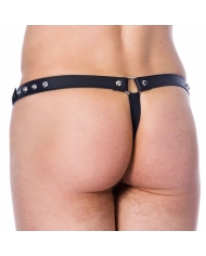 String pour homme en Cuir avec rivets - Rimba