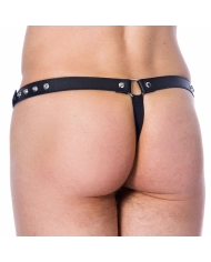 Leather Thong for men with rivets – Rimba