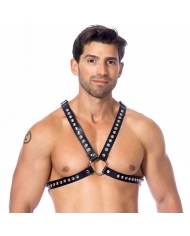 BDSM Leather harness with rivets (Man) – Rimba