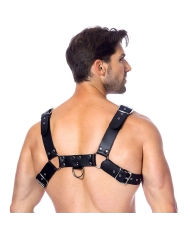 BDSM Leder Harness mit 3 Schnalle (Herren) – Rimba
