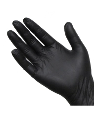 Schwarze Latexhandschuhe 100pcs.