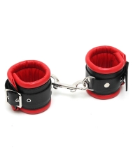 Manette in pelle imbottita rosso - Rimba