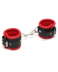 Manette in pelle imbottita rosso - Rimba