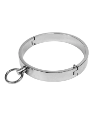 Leder BDSM Halsband Schwarz (2 cm Breite)