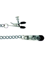 Breite Nippelklammern mit Kette