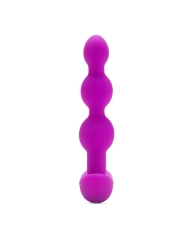 Vibrating Beads with remote control - B-Vibe triplet Fuchsia