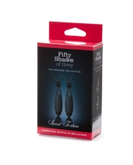 Wireless Vibrating Nipple Clamps - Fifty Shades of Grey
