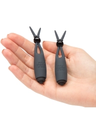 Wireless Vibrating Nipple Clamps - Fifty Shades of Grey