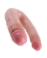 Godemichet réaliste courbé Grand - King Cock Double Trouble