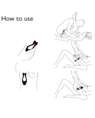 Vibrator for couples Doppio Blue - BeauMents