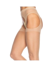 Sheer Suspender Pantyhose Nude - Leg Avenue