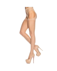 Porte-Jarretelles et collants 2 en 1 Nude - Leg Avenue