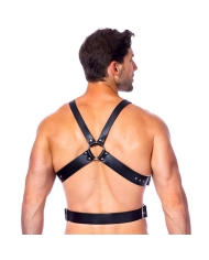Harnais BDSM en cuir avec cockring (homme) - Rimba