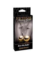 Boules de Geisha en métal Ben Wa Balls Gold - Pipedream