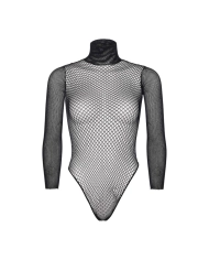 Sexy fishnet Teddy (black) - Leg Avenue