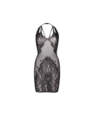 Sexy Kleid mit Netz und Spitze (schwarz) – Leg Avenue