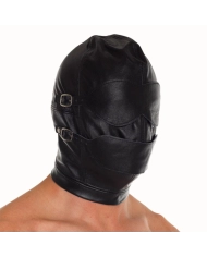 BDSM leather hood with Ball Gag - Rimba