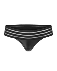 Culotte sexy avec bandes F161 - Noir Handmade