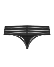 Sexy Höschen mit Streifen F161 - Noir Handmade