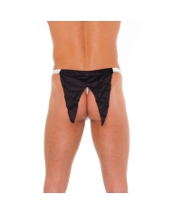 G-String sexy (blanc/noir) - Rimba