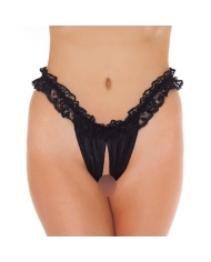 Offenes sexy Höschen (schwarz) - Rimba