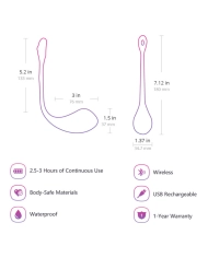 Lush 2 Bullet Vibrator Uovo vibrante - Lovense