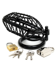 Gabbia di castità con 2 padlocks