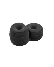 Anello per pene e testicoli Fat Boy SilaSkin Nero