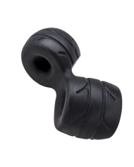 Anneau pénis et testicules - Fat Boy SilaSkin de Perfect Fit Noir