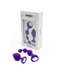 Plug Anal Set Barcelona Purple - Rimba