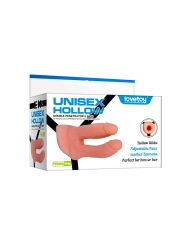 Unisex Hollow Double dildo with harness - Rimba