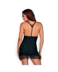 Chiccanta Chemise & String (black) - Obsessive